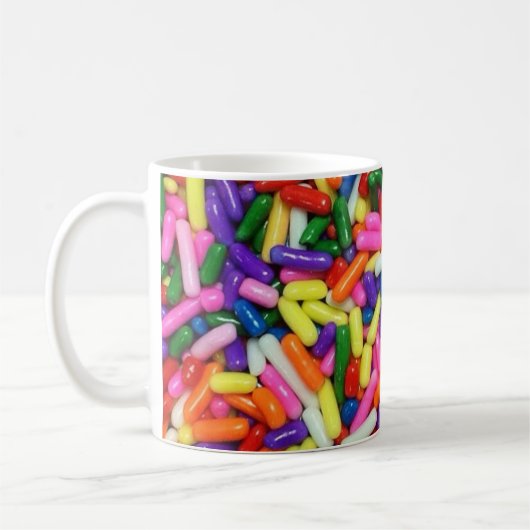 Colorful Candy Sprinkles Koffiemok (Links)