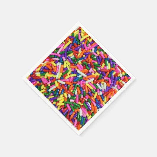Colorful Candy Sprinkles Servet (Hoek)
