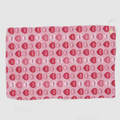 colorful candy Valentine's day heart pattern Golfhanddoek (Horizontaal)