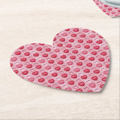 colorful candy Valentine's day heart pattern Kartonnen Onderzetters (Gekanteld)
