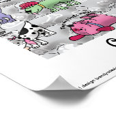 Colorful Canines Poster (Hoek)