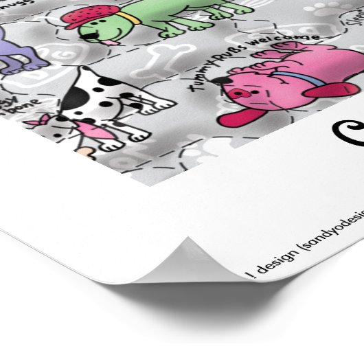 Colorful Canines Poster (Hoek)