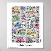 Colorful Canines Poster (Voorkant)