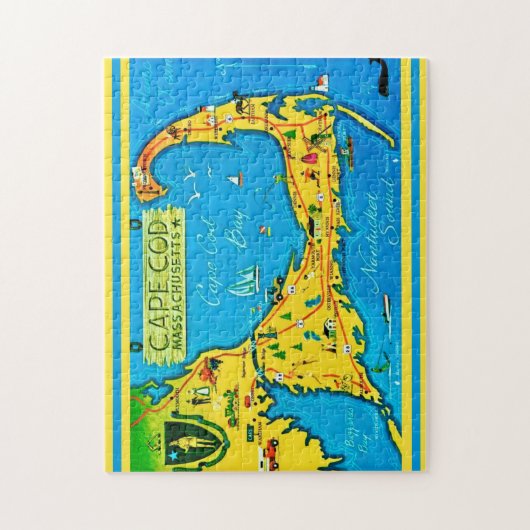 Colorful Cape Cod 11x14 Legpuzzel (Verticaal)