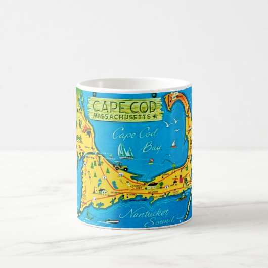 Colorful Cape Cod Mug Koffiemok (Center)