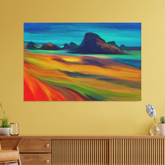 Colorful Cape Sebastian Oregon Coast Canvas Afdruk (Insitu (Woonkamer))