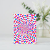 Colorful Card Suits Vortex Briefkaart (Staand voorkant)
