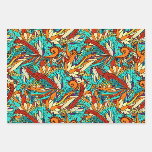 Colorful caribbean Edition Packpapier Blatt Inpakpapier Vel (Voorkant)