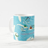 Colorful Caribbean Map  Koffiemok (Voorkant links)