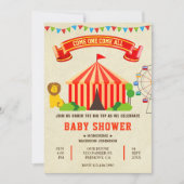 Colorful Carnival Circus Baby shower Kaart (Voorkant)