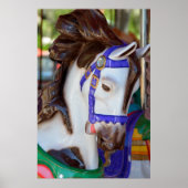 Colorful Carousel Horse Poster (Voorkant)