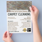 Colorful Carpet, tapijtreiniger, reinigingsservice Flyer (Hand)