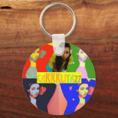 Colorful Carrlita27 Button! Sleutelhanger (Voorkant)
