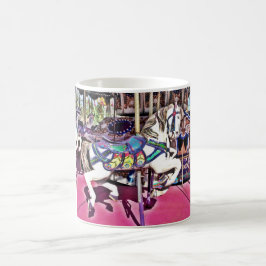 Colorful Carrousel Horse at at Carnival Photo Gift Koffiemok