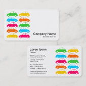 Colorful Cars 02 Visitekaartje (Voorkant / Achterkant)