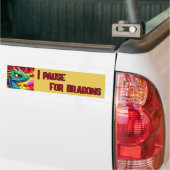 Colorful Cartoon Dragon Bumpersticker (Op Truck)