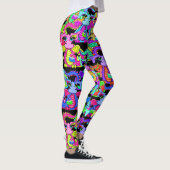 Colorful Cartoon Dragons Leggings (Rechts)