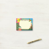 Colorful Cartoon Kerstpost Het merkt op Post-it® Notes (Op bureau)