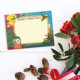 Colorful Cartoon Kerstpost Het merkt op Post-it® Notes