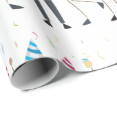 Colorful Cartoon Kids Party Celebration Cadeaupapier (Rol Hoek)