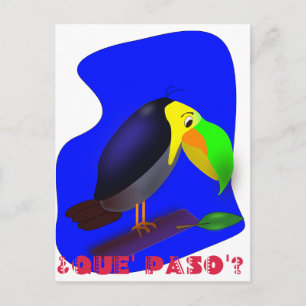 Colorful cartoon Toucan Briefkaart