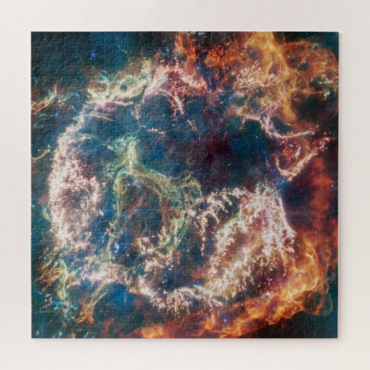 Colorful Cassiopeia A | Supernova | JWST Legpuzzel (Horizontaal)