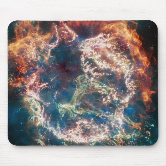 Colorful Cassiopeia A | Supernova | JWST Muismat (Voorkant)