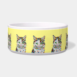 Colorful Cat Art Bowl Voerbakje