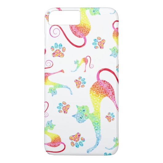 Colorful Cat iPhone / iPad case (Achterkant)