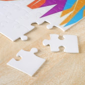 Colorful Cat Jigzaag Puzzle Gift Legpuzzel (Zijkant)