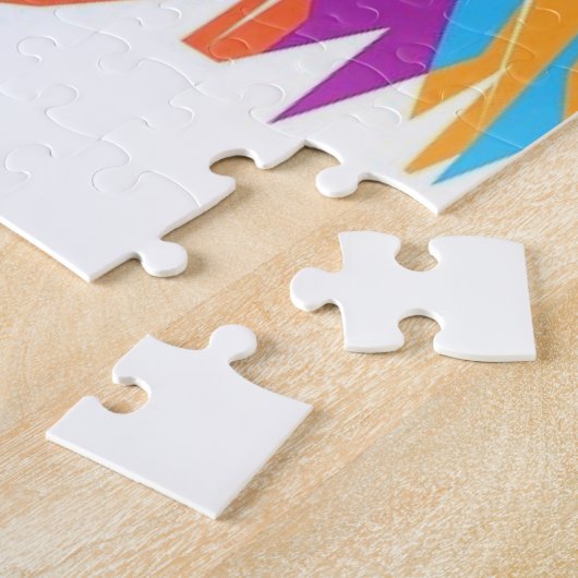 Colorful Cat Jigzaag Puzzle Gift Legpuzzel (Zijkant)