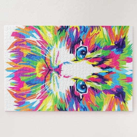 Colorful Cat Jigzaag Puzzle Gift Legpuzzel (Horizontaal)