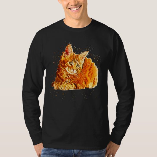 Colorful Cat Style Pop For Cats T-shirt (Voorkant)