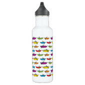 Colorful Catboat Pattern Whitewater Waterfles (Rechts)