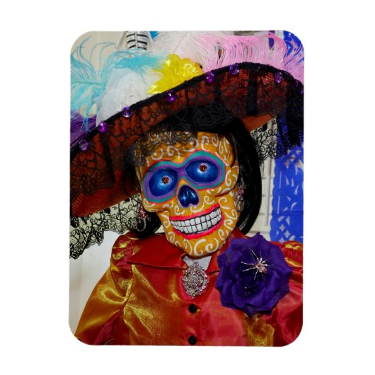 Colorful Catrina Flexible Magnet Magneet (Verticaal)