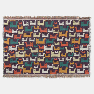 Colorful Cats Pattern goot deken