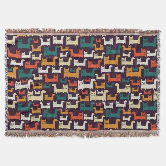 Colorful Cats Pattern goot deken (Voorkant)