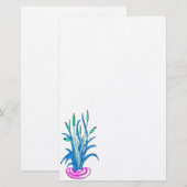 Colorful Cattails 2 Stationery Briefpapier (Voorkant / Achterkant)