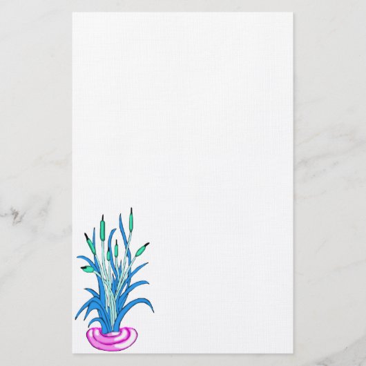 Colorful Cattails 2 Stationery Briefpapier (Voorkant)