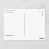 Colorful Cauliflower, herfst decor Briefkaart (Achterkant)