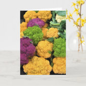 Colorful Cauliflower, herfst decor Kaart (Gele Bloem)