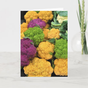 Colorful Cauliflower, herfst decor Kaart