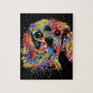 Colorful Cavalier King Charles Spaniel Legpuzzel