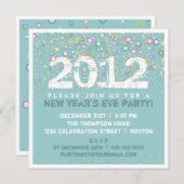 Colorful Celebration New Year's Eve Party Kaart (Voorkant / Achterkant)