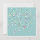 Colorful Celebration New Year's Eve Party Kaart (Achterkant)