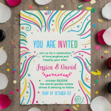 Colorful Celebration Party Invitation