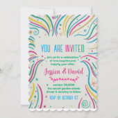Colorful Celebration Party Invitation Kaart (Voorkant)