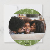 Colorful Celebration | Twee foto | Roze Feestdagenkaart (Achterkant)