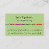 Colorful Celebration Visitekaartje (Achterkant)