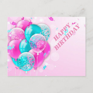 Colorful Celebrations Balloons Briefkaart